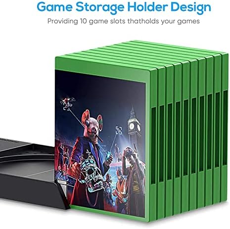 Вертикален Држач за Ладење со Кабел За Полнач од 2 пакувања 10 стапки Компатибилен Со Xbox Series X, Приклучок ЗА Станица ЗА Полнење ЈУАНХОТ