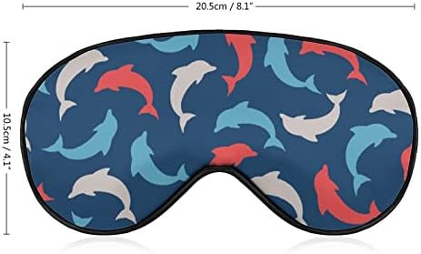 Скокајќи делфин мека маска за очи Ефективно засенчување маска за засенчување удобност слепило со еластична лента за прилагодување