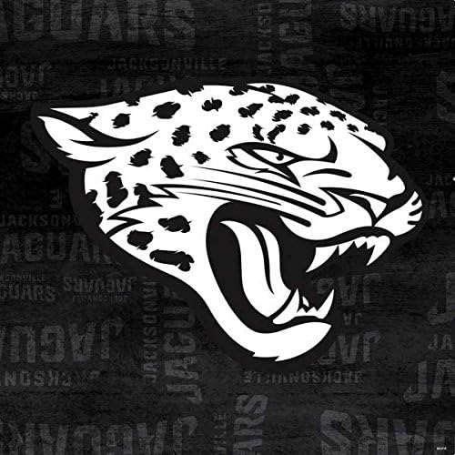 Skinit Decal Gaming Skin Chage компатибилен со PS4 Slim Bundle - Официјално лиценциран NFL Jacksonville Jaguars Black -White Design