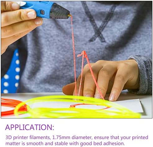 Dmiotech 40 пакет 10-интарски филами на долги плати, јасно од 1,75мм филамент, за пенкала за 3Д печатење