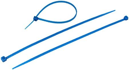 Жица за кабел за мрежни кабелски кабелски кабел, ленти со ширина од 3мм ширина 100 парчиња (кабел де црвен кабел кабелски поштенски врски Correas Azul 3mm Ancho 100 парчиња