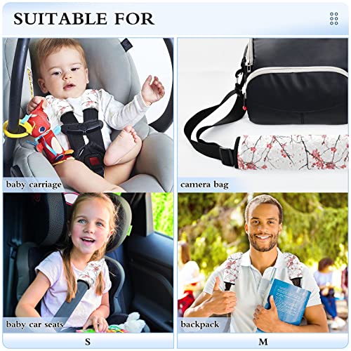 Обвивки за седишта од цреша за автомобил за автомобили за бебиња деца 2 парчиња ленти за седишта за автомобили за рамо за перничиња за заштитен појас за појас за сед