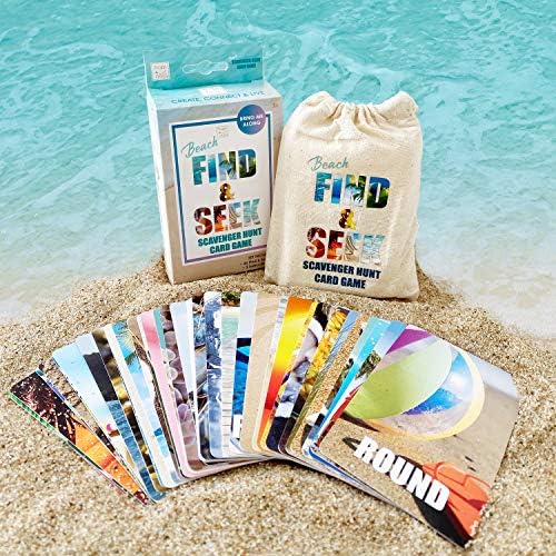 Среќен Најдете И Побарајте Чистач Лов На Отворено Внатрешна Игра Со Карти За Деца, Издание На Плажа