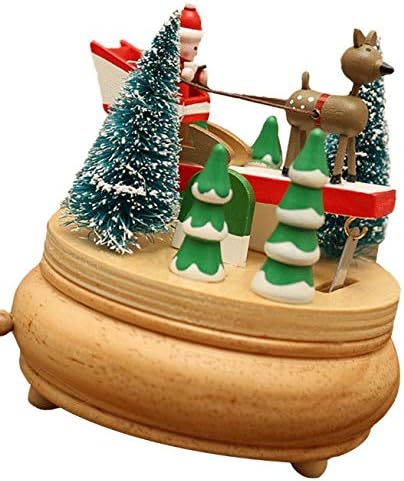 Houkai креативна модна музика кутија за декорација за декорација на декорација на божиќна музичка кутија