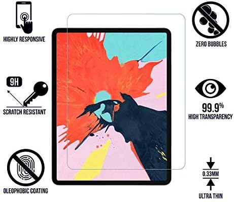 Kepuch 2 пакет со каленски стаклен екран заштитник транспарентен за таблетот Sony Xperia Z4