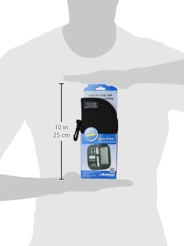 Medicool Dia-Pak Daymate Компактен дијабетичар Организатор Инсулин ладење кутија за патувања отпорни на вода со мал гел пакет |