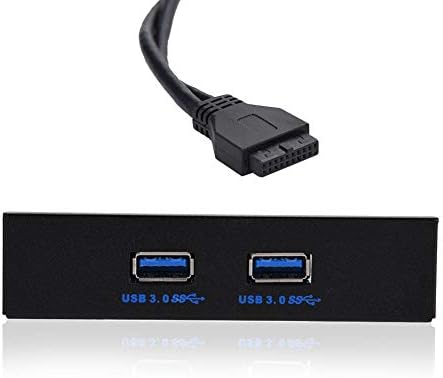 USАТА УСБ Предниот Панел, USB 3.0 Флопи Предниот Панел со 2-Порта, 3.5 инчи Флопи Беј 19 Пински до 2 ИНТЕРФЕЈС USB3. 0 ЦЕНТАР