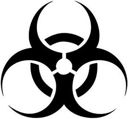 Лого за отровна опасност од опасност лого 6 винил налепница за налепници