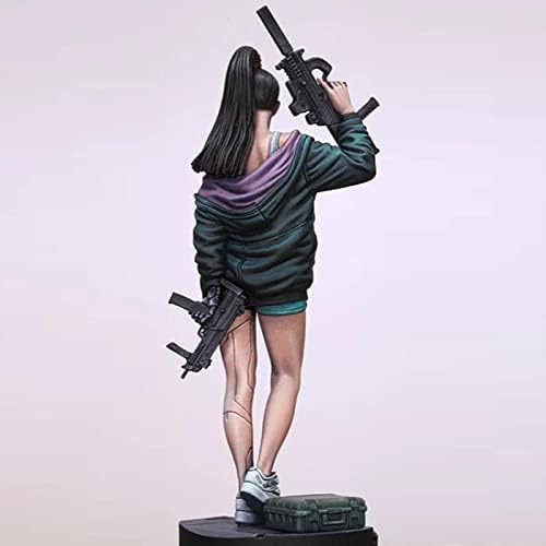 ЕТРИЈЕ 1/24 модел на лик на смола Механичка тема наука за женски воини Die Cast Model Miniature Kit /YQ923