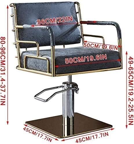 Класичен салон стол за берберница стилист за коса, салон стол бербер стол за стилизирање на стол хидраулична вртење класичен вртливиот