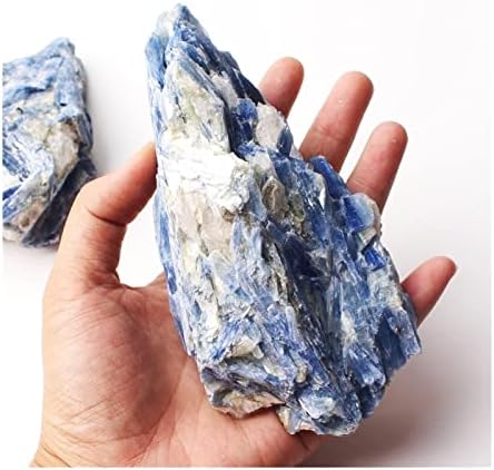 Binnanfang AC216 1pc природен кинит кристал груб рокстон минерален примерок Неправилна форма сина лековита скапоцена камења од 200g до