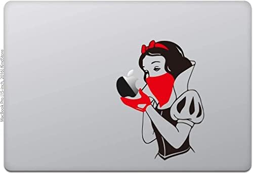 Kindубезна продавница MacBook Pro 13/15 Inch ~ Налепница за налепница MacBook Снежана одмазда Снежана штрајкови назад црвена маска и