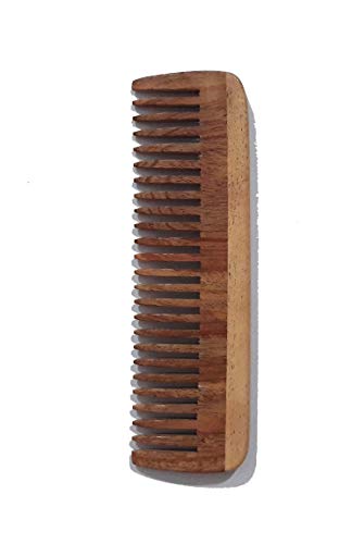 Процвета концепти дрвен чешел од коса дрвен чешел за кадрава коса што се разгледува - без статички, спречете ја затегнување,