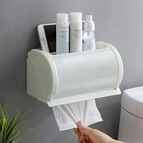 FBITE кутија за ткиво за бања, водоотпорна тоалетна лента за тоалети, тоалетна хартиена хартиена хартија решетката тоалетна рака картонска лента за ролна бесплатна у
