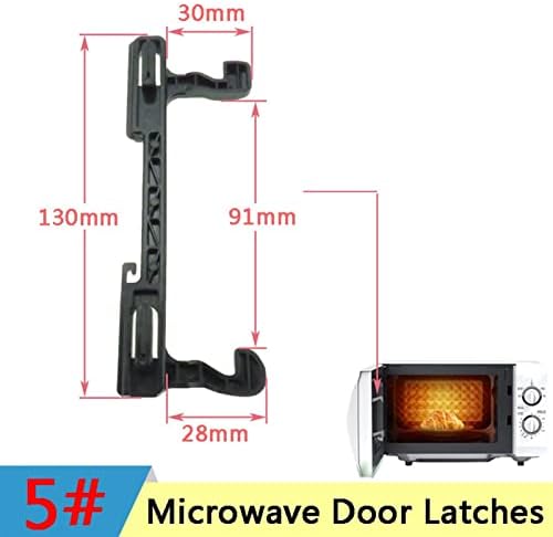 Микробранова кука врата заклучува за Samsung Galanz Panasonic Midea Microwave Rest Hook Dorch Latch Spare Partes Додатоци WBLMG-5#-1 Трајни додатоци