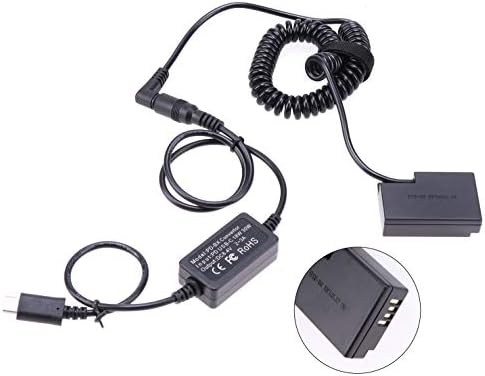 FOTGA Power Bank USB Type-C адаптер за напојување со кабел со LP-E17 Dummy Battery DR-E18 DC спојник за Canon EOS R8 R10 RP R50 77D 850D 800D
