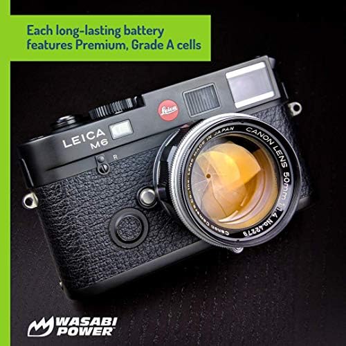Wasabi Power Dual USB полнач за батерии за Leica BP-DC12, BP-DC12-U, 18729 и Leica V-Lux 4, V-Lux