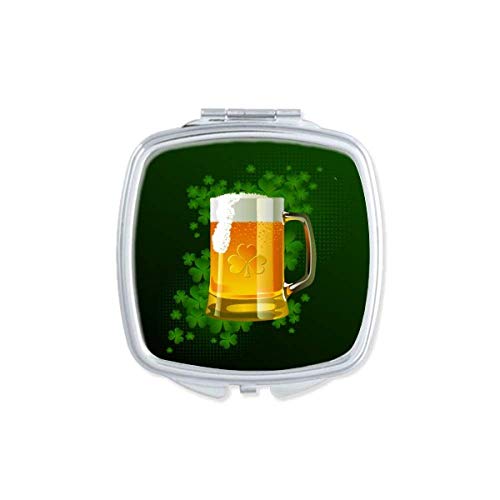Пиво Ирска Св. Патрик Ден огледало Преносен компактен џеб шминка со двострана стакло