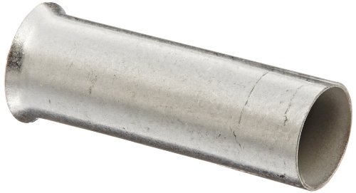 Ferrule Panduit F85-25-C, не-изолиран, 4 големина на жицата AWG, 31/32 Должина на жицата, должина на лентата, 0,29 пин-идентификација, 0,30 пин од ОД, 0,98 вкупна должина
