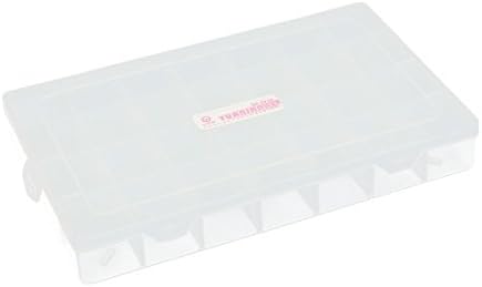 IiVverr чиста пластика одвојување 28 мрежни завртки Електронски делови за правоаголна кутија за складирање (Caja de almacenamiento правоаголен de piezas Electrãnicas desmontable de 28 tornillos de Reyilla
