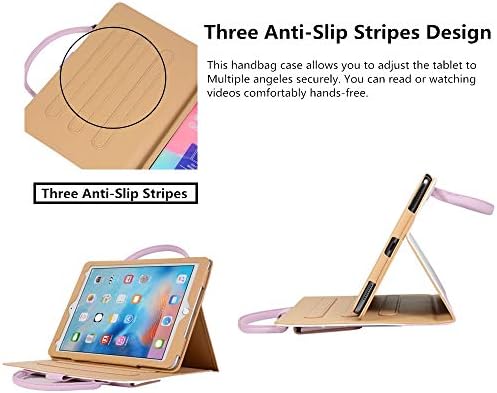 ABLC CUTE CATE за iPad Mini 5 2019 /5 -та генерација Mini / iPad Mini 4/3/2/1 - Паметен тенок кожен сад за чанти од кожа со автоматска функција за будење / спиење, розова