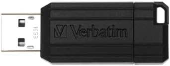 Verbatim 16 GB Pinstripe USB Flash Drive, црн 49063
