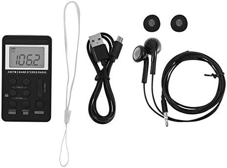 Pocket AM FM радио, преносно дигитално подесување Walkman Radio со најдобар прием - мало радио транзистор со слушалки за стери,