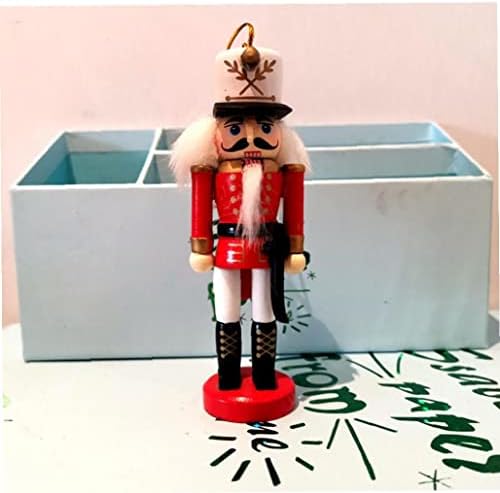Froiny 1 парчиња Божиќ дрвени оревици војници Дрвени украси Традиционални Божиќни украси за играчки 12 см случаен стил