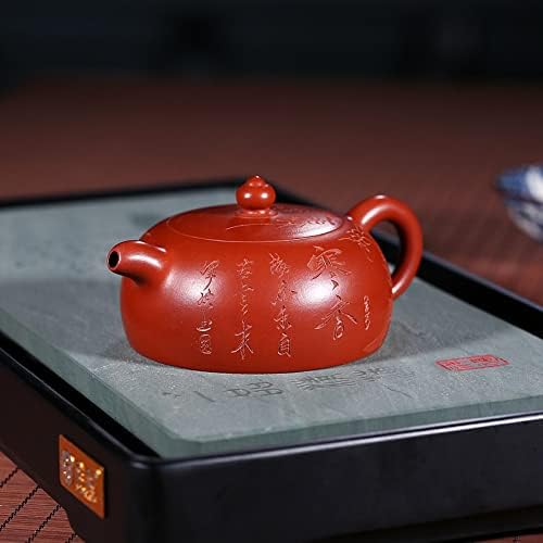 Автентична целосна позната домашна рачно изработена сурова руда Дахонгпао виолетова песочна тенџере Френсинсес половина месечина тенџере цвет чајник со мирис 正?