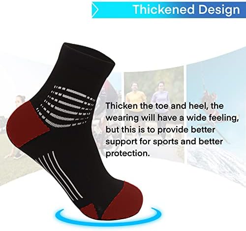 Чорапи за компресија на глуждот JDQ-15-20mmhg & 20-30mmhg ниско сечење атлетски чорапи за жени и мажи