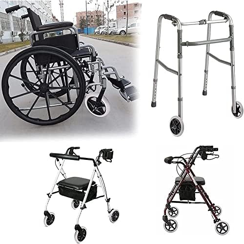 Гбен Универзална Инвалидска Количка Цврсти Тркала Инвалидска Количка Предни Тркала Со Две Предни Тркалца Погодни За Повеќето