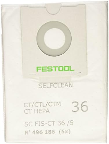 Festool 496186 Selfclean Filter Tog за CT 36, количина 5