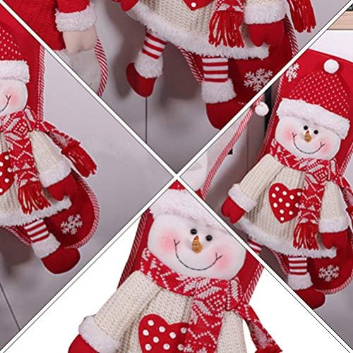 Абоофан рачни изработени Божиќни чорапи за подароци за Божиќни украси Божиќни чорапи за забава