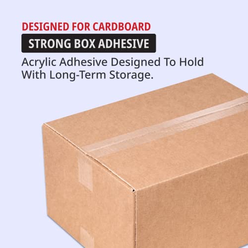 Лента за пакување Aviditi за кутии, 2in x 55 јарди, 3,5 мил, 36-пакет | Јасна акрилна лента силна за пакување, испраќање, бокс, пакет,