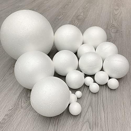 20 парчиња пена топка тркалезна пена топки занаетчиски топки од пена пена занаетчиски топки за уметност и занаетчиска употреба