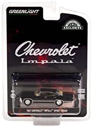 1967 Chevy Impala Sport Sedan, Tuxedo Black - Greenlight 30333/48-1/64 Scale Diecast Model Car Car Car Car Car Car Car
