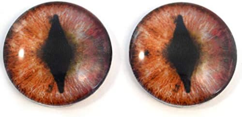 Боја Промена на змеј Ирис анимирани стаклени очи холографски кабохон пар за уметнички кукли, скулптури, реквизити, маски, реквизити за украси