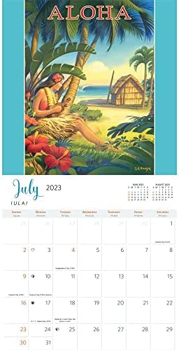 Алоха Хаваи - 2023 Делукс Ѕид Календар-Гроздобер Уметност На Кернickксон