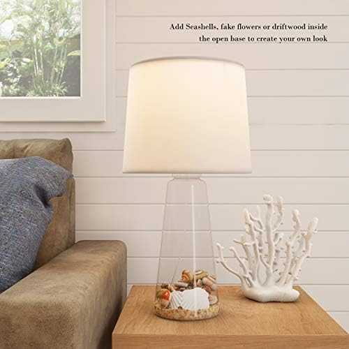 Раскошна домашна стаклена ламба-отворена основна маса со предводена сијалица и сенка-модерно декоративно осветлување за крајбрежни, наутички, рустикални стилови
