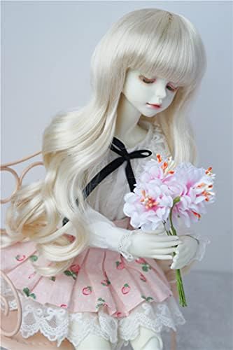 JD148 7-8INCH 1/4 MSD DOLL перики 18-20cm Русокоса долга Вора принцеза БЈД кукли со смола за коса и додатоци за кукли од портаин