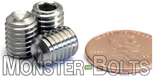 Monsterbolts - M8 x 10mm чаша точка поставени завртки, DIN 916, не'рѓосувачки челик, 10 пакувања