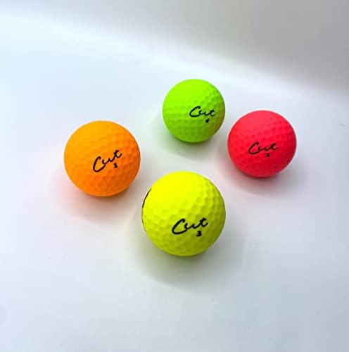 Birdie Town Cut Matte обоени топки за голф - Премиум, меко јадро во боја на голф - нуди намалена вртење на топката и подобрена точност и контрола