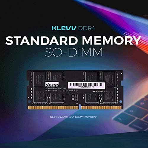 KLEVV Hynix чипови 16 GB DDR4 SODIMM PC4-25600 3200MHz CL22 Non-ECC 260 PIN лаптоп лаптоп RAM меморија