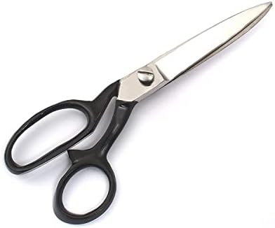 ОДОНТОМЕД2011 ® Поволни ножици за шиење на ножици црна - 6 '' Тешка ткаенина секачи тапацир