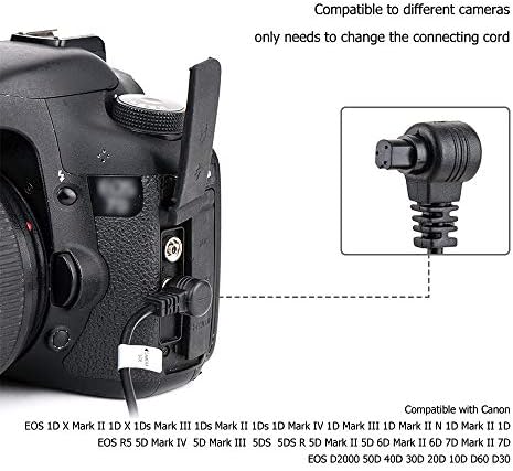 0,7 m + 1,3 m Ослободување На Блендата Далечинскиот Управувач Го Заменува RS-80N3, Далечински Управувач За Canon R5 R3 EOS 5D Mark IV