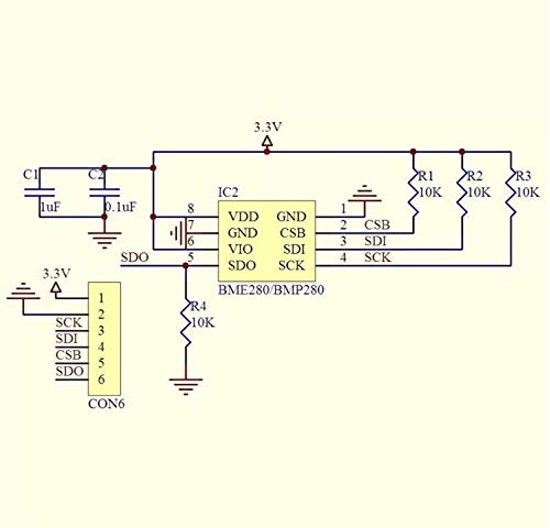 Taidacent l2C SPI BME280 Сензор За Животна Средина Атмосферски Притисок Трансдуцер Температура И Влажност Сензор Модул BME280 Сензор За Притисок