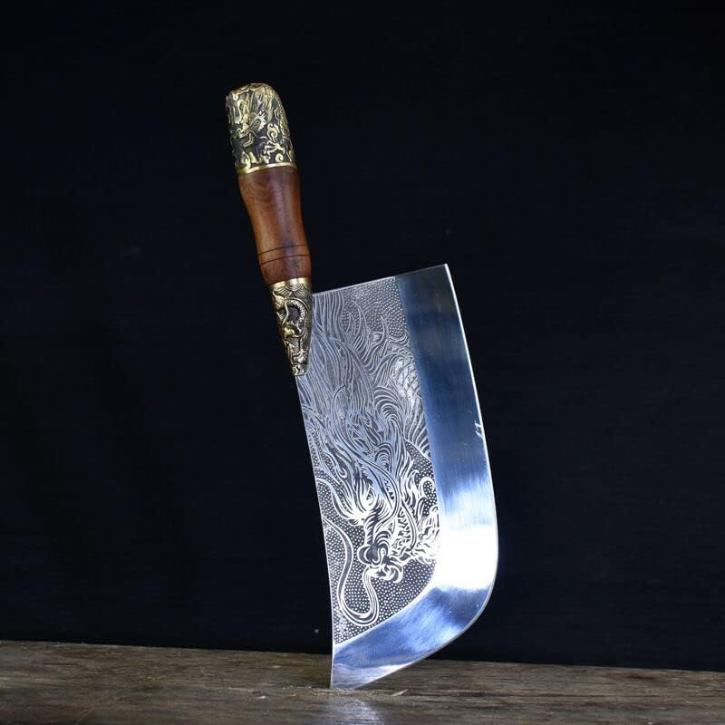 CRIVERS Cleaver Нож, Месо Cleaver, Longquan дух рака писател рака-фалсификувани машина за сечење со кујна нож стариот ретро готвач Нож работ сечење парчиња месо нож