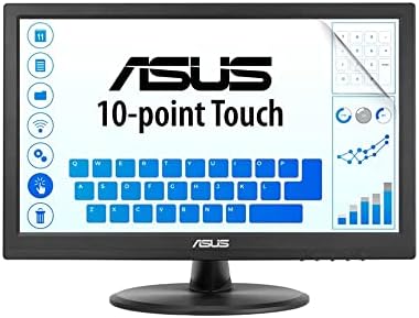 Целосна живописна невидлива сјајна HD заштитник на екранот, компатибилен со ASUS Monitor 15 VT168HR [Пакет од 2]