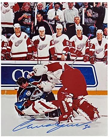 Крис Озгуд го потпиша Детроит Црвените крилја 8x10 Фото - 70193 - Автограмирани фотографии од NHL