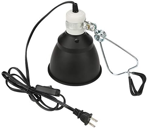 Држач за топлинска ламба на влекачи, 300W UVA/UVB сијалица за светло светло за греење, загревање на греење инфрацрвена грејачка ламба корпа